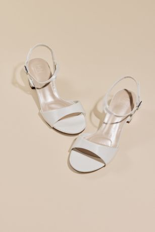DB Studio Subtle Shimmer Low Block Heel Sandals